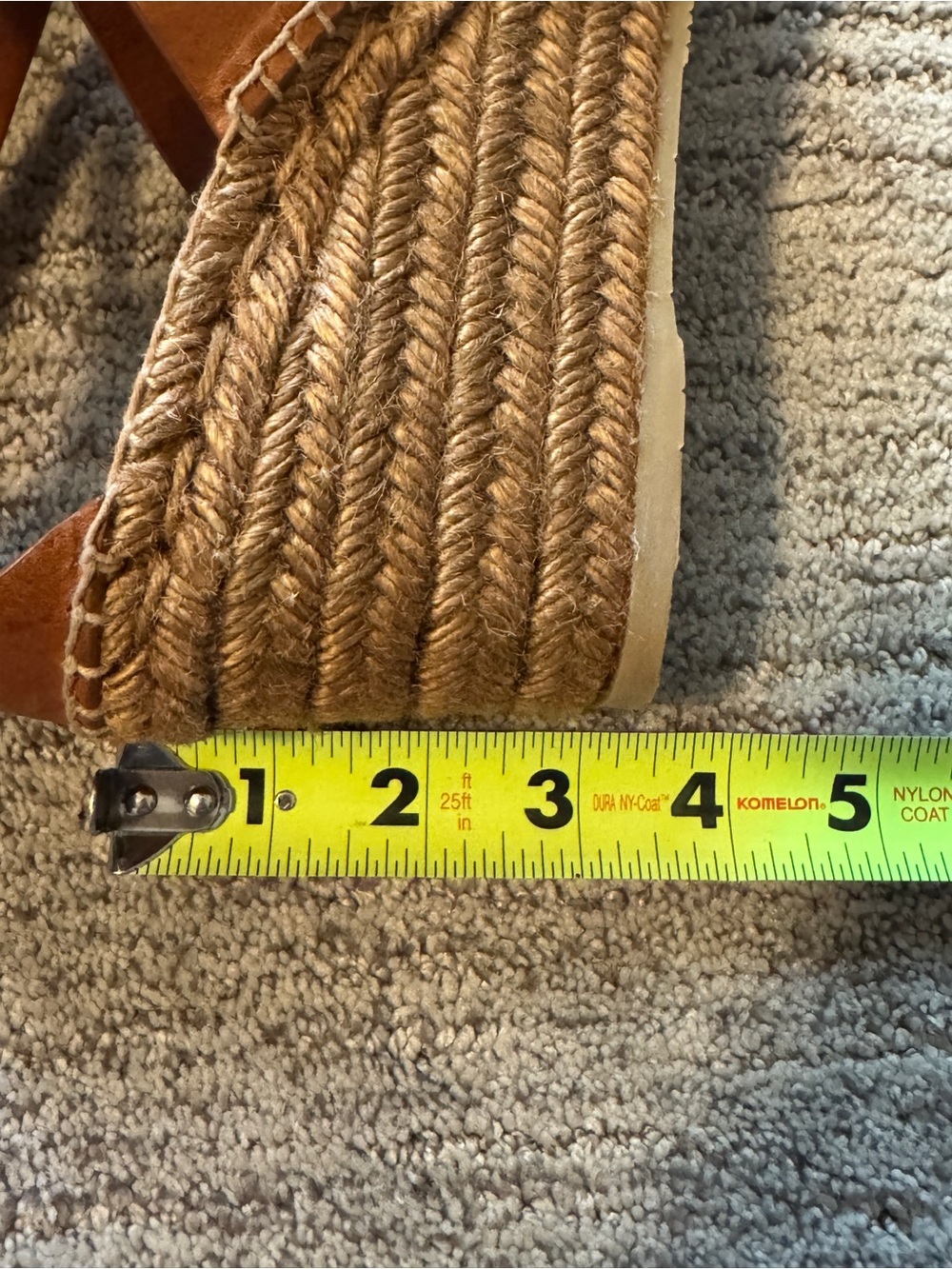 Jimmy Choo Gold Studded Brown Leather Espadrille Wedge Sandals 41 // 9.5 / 10 - Picture 8 of 10